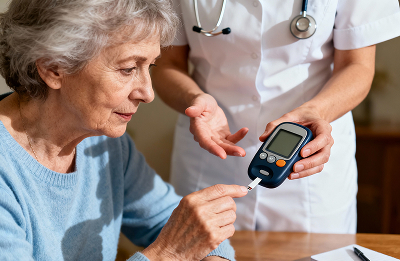 Глюкометр для пожилого человека